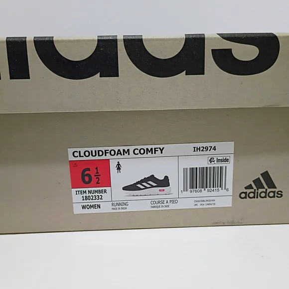 Adidas Cloudfoam Comfy Women's Black Running Trainers - Picture 11 of 11
